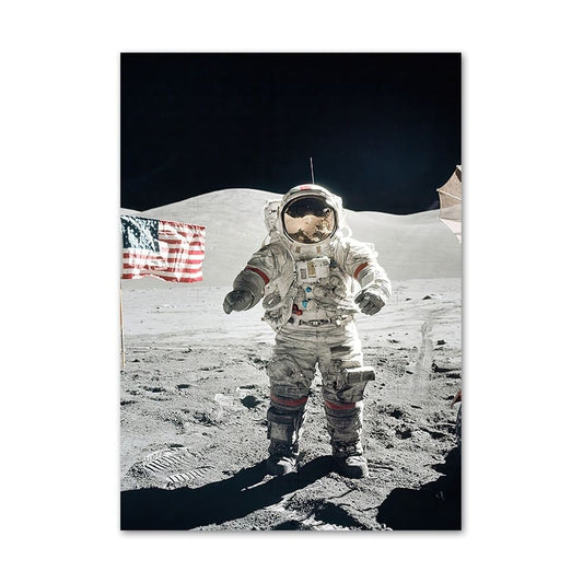 Poster Astronaute Gene Cernan Apollo 17 50 x 70 cm