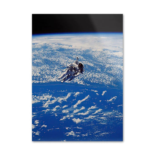 Poster photo astronaute dans l'espace 50 x 70 cm