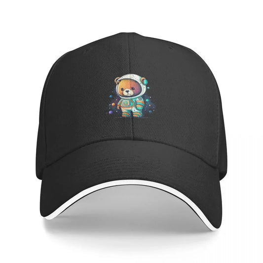 Casquette Animal Ours Astronaute Noir