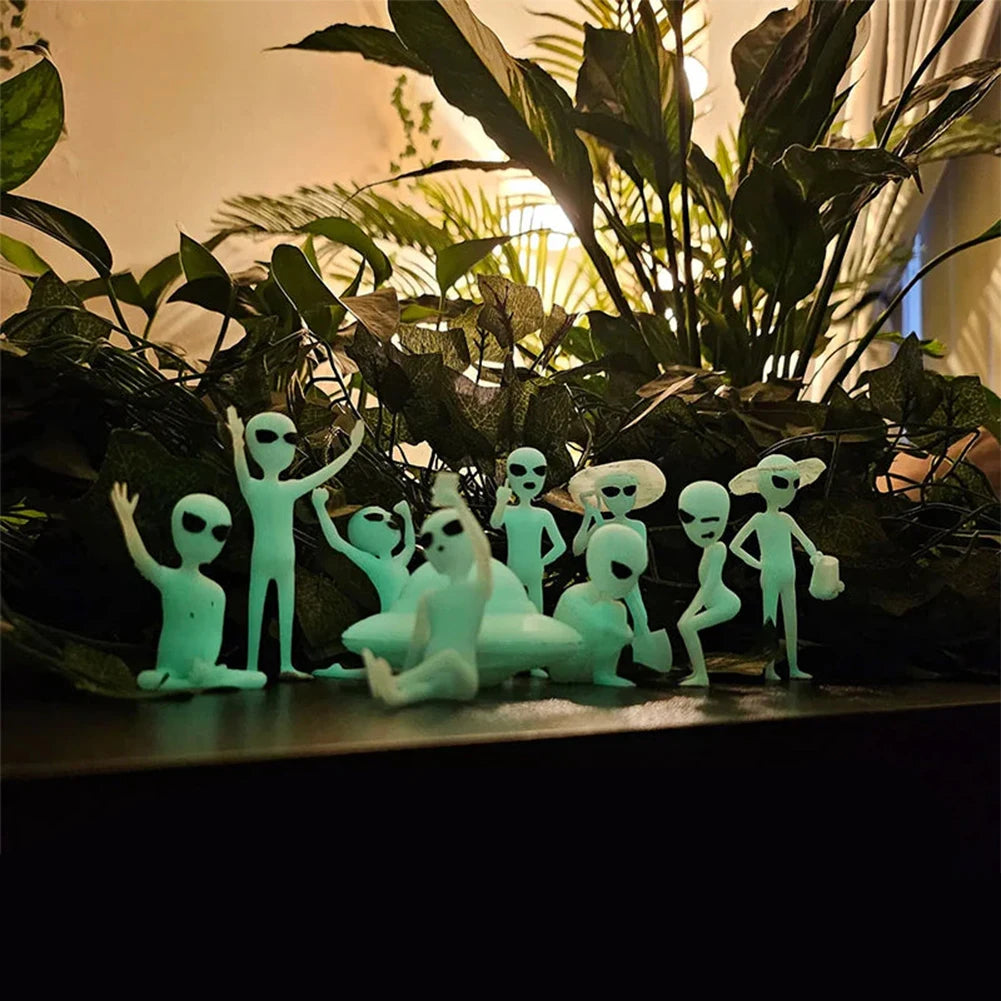 Petites Statues Alien - Fluorescentes