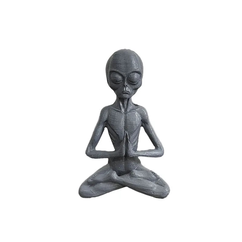 Statue Alien en Méditation - Yoga