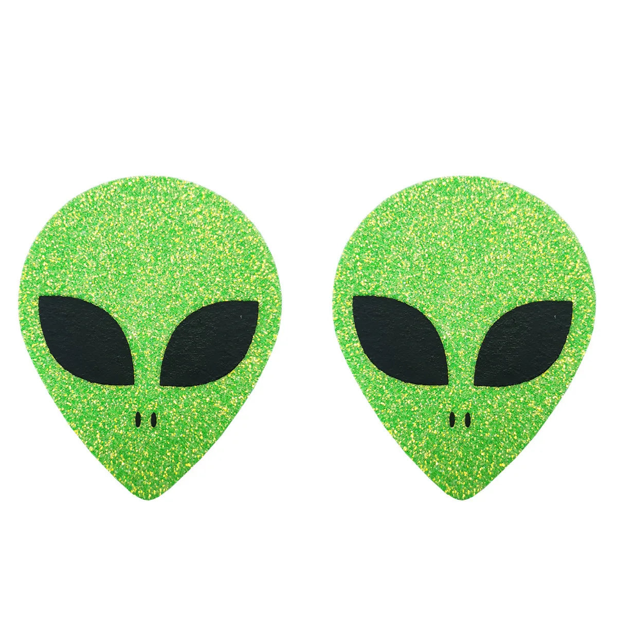 Patchs Stickers Tête d'Alien Verte