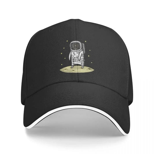 Casquette Astronaute sur la Lune Noir