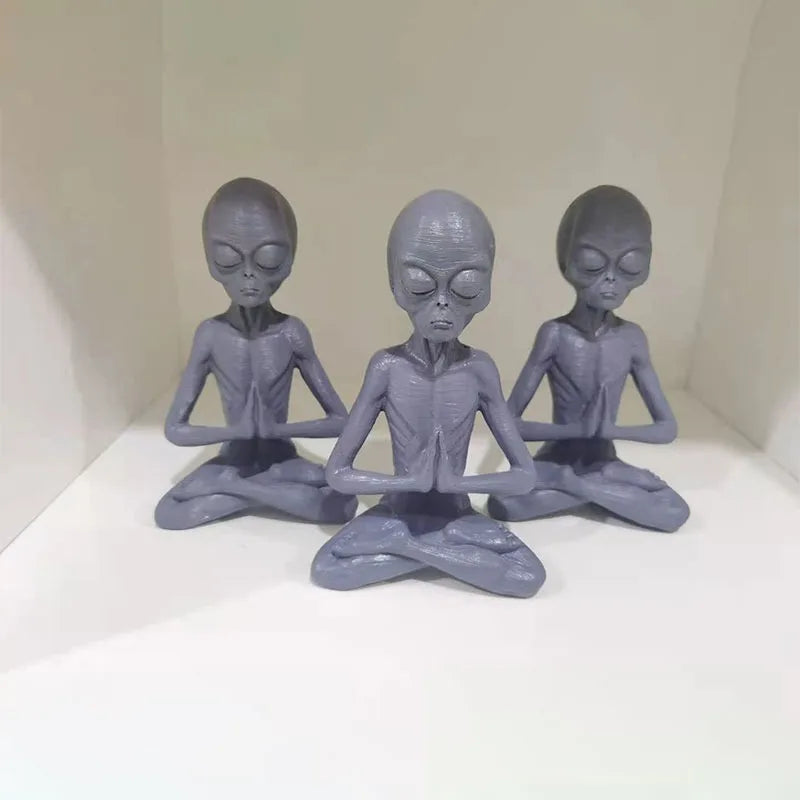 Statue Alien en Méditation - Yoga