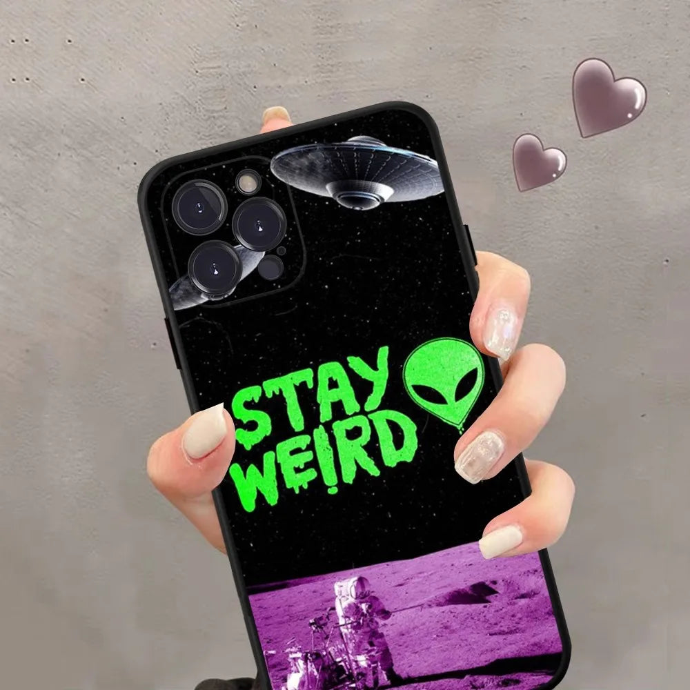 Coque d'iPhone Alien Stay Weird iPhone 15pro max