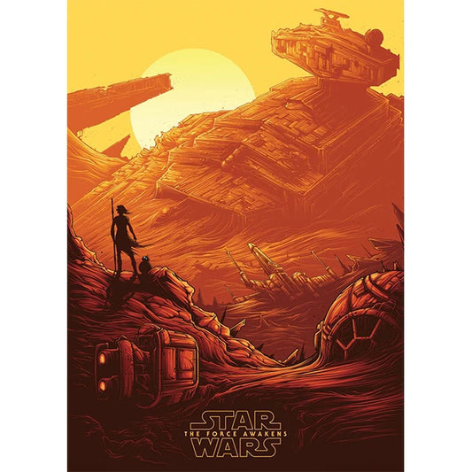 Poster Star Wars Cimetière de Vaisseaux