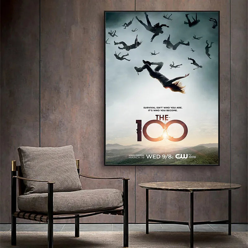 Poster The 100 Bellamy et Clarke