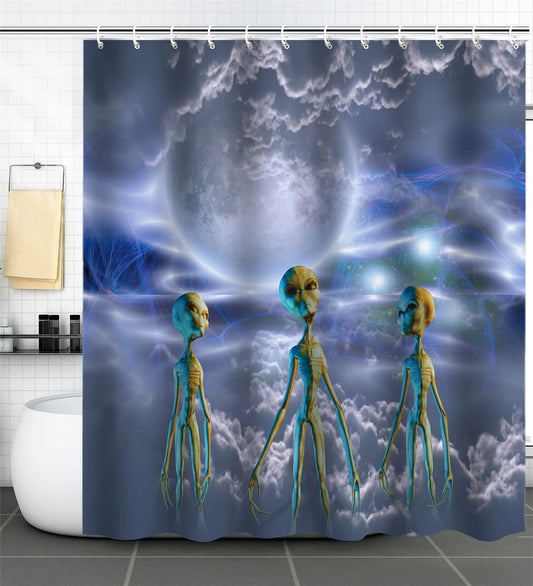 Rideau de Douche Trois Aliens