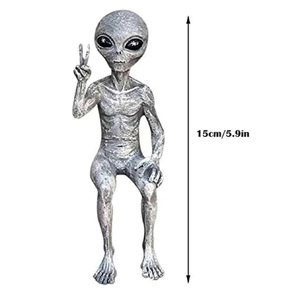 Statue Alien "chut - silence " et "hey - salut" Hey - Salut