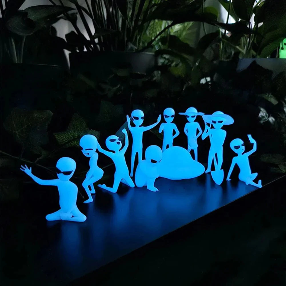 Petites Statues Alien - Fluorescentes