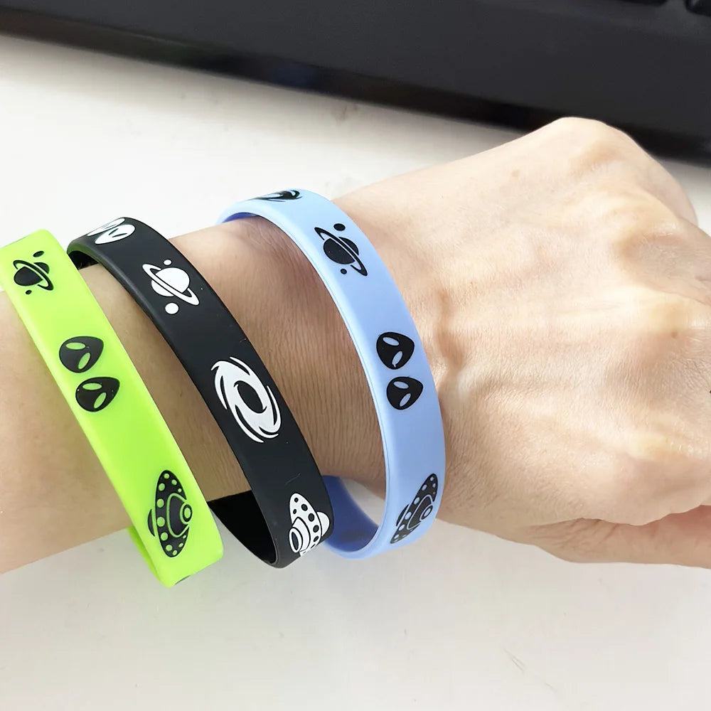 Bracelet Alien en Caoutchouc