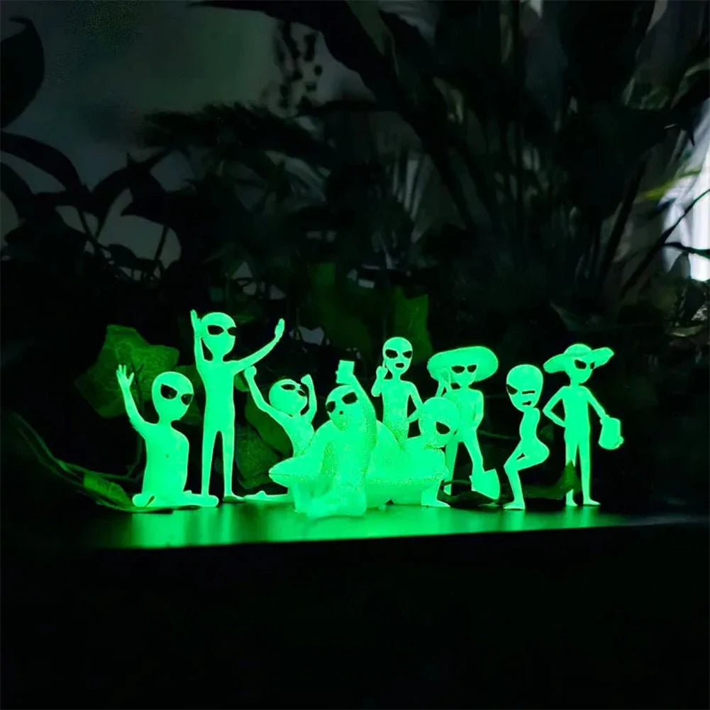 Petites Statues Alien - Fluorescentes