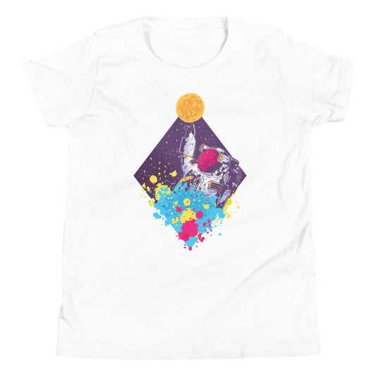 T-shirt Astronaute Multicolore (Enfant) Blanc