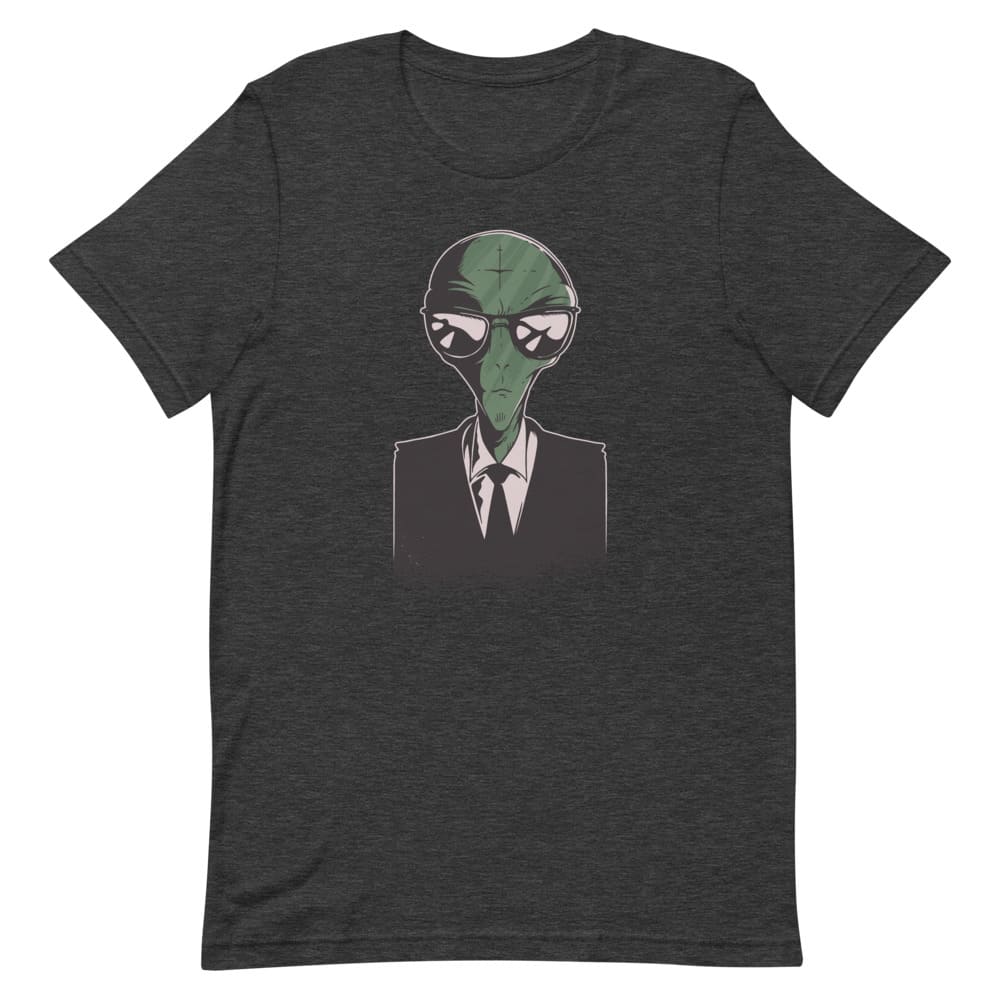 T-Shirt Alien en Costard Gris Foncé Chiné