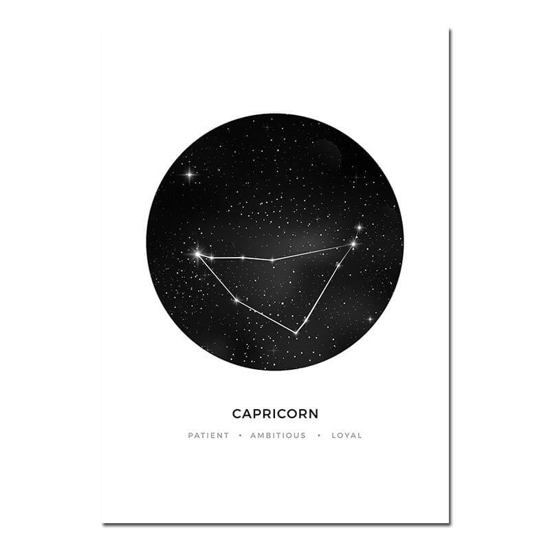 Poster Constellation Capricorne