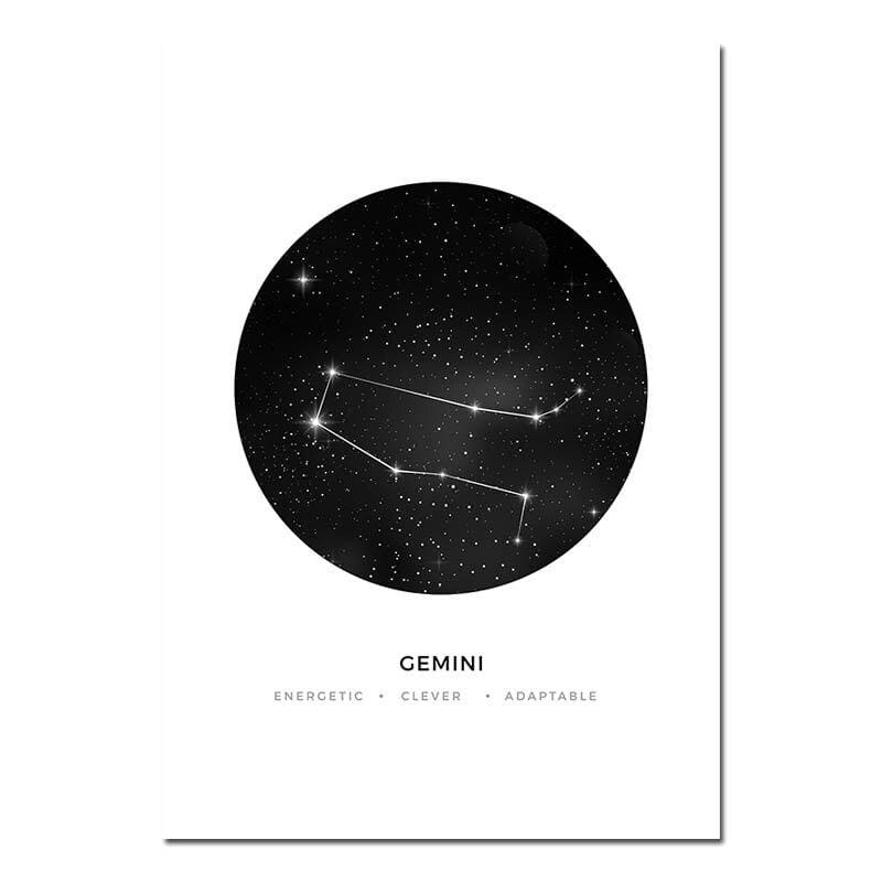 Poster Constellation Gémeaux