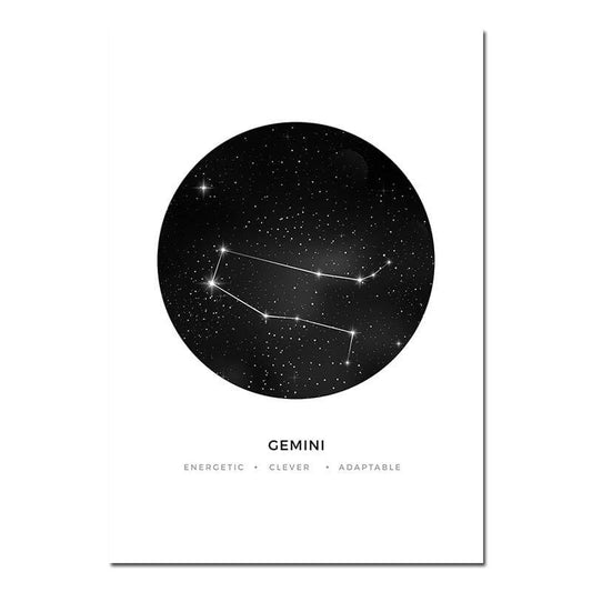 Poster Constellation Gémeaux