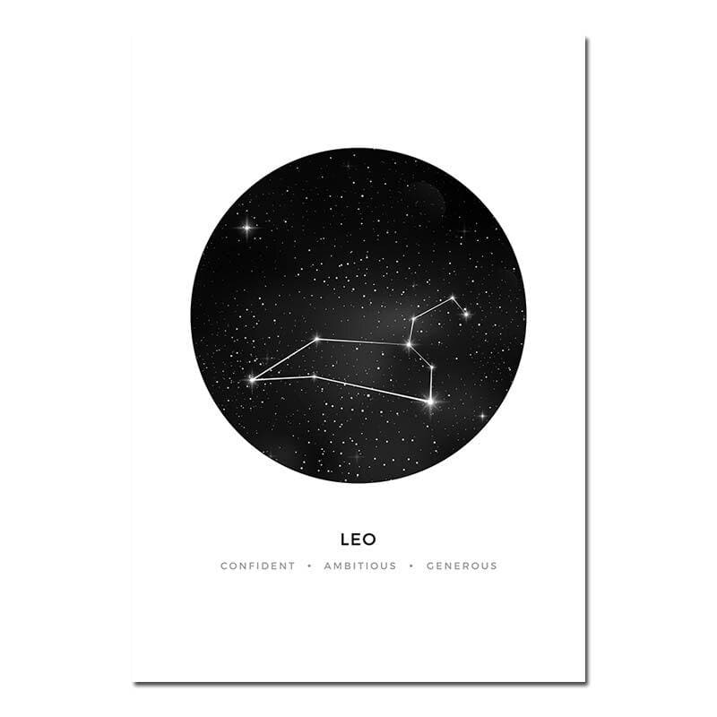 Poster Constellation Lion