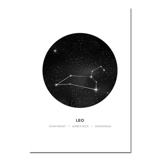 Poster Constellation Lion