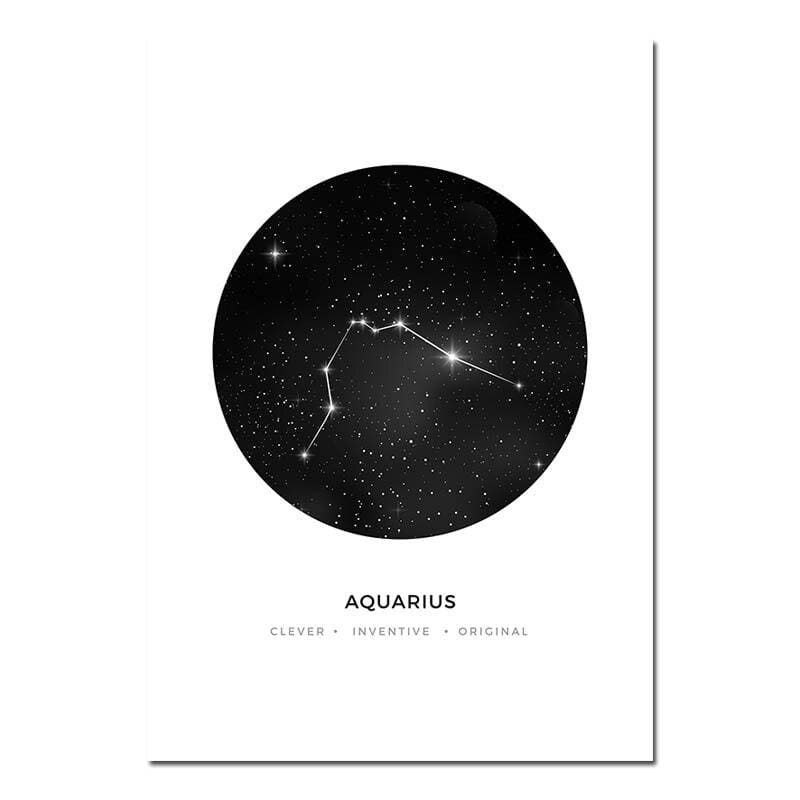 Poster Constellation Verseau