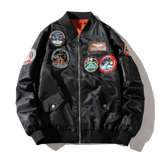 Bomber Astronaute Noir Noir