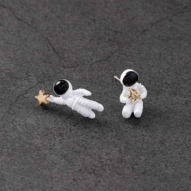 Boucles d'oreilles Astronaute