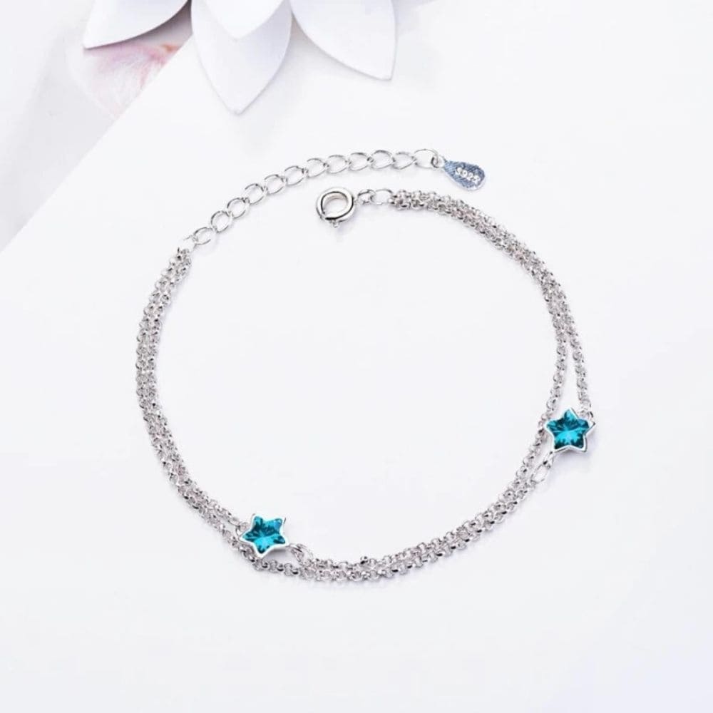 Bracelet Étoiles Turquoises