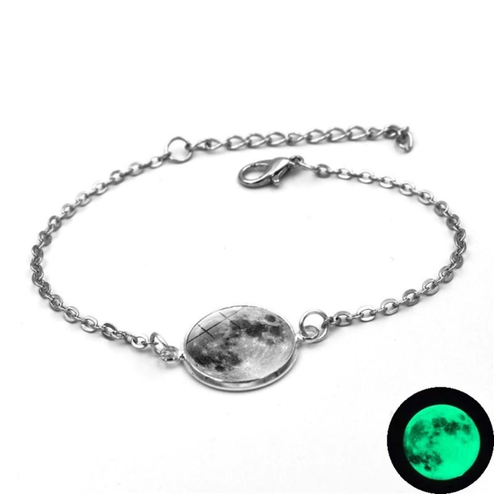 Bracelet Lune Fluorescente Lune blanche