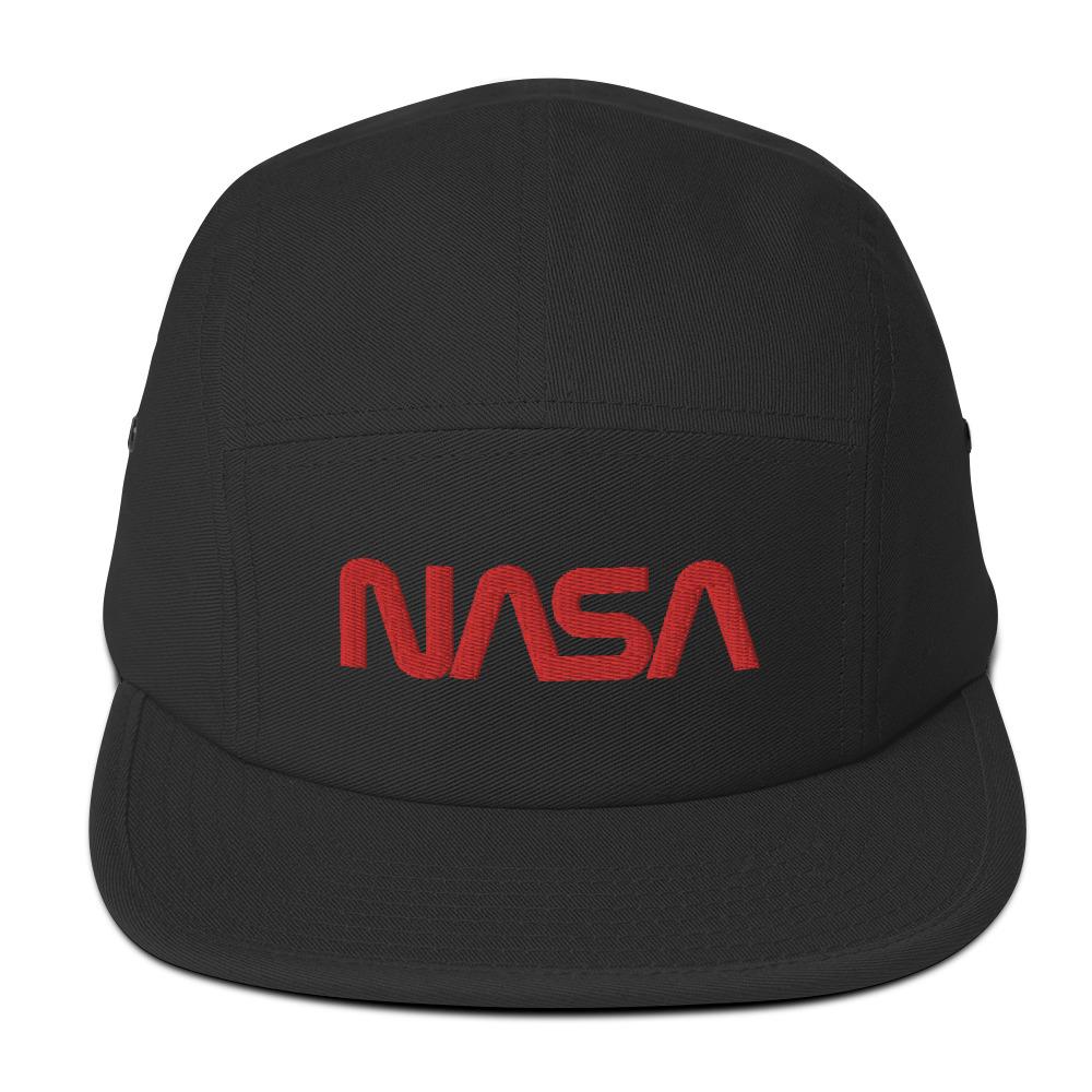 Casquette 5 Panneaux NASA Worm Noir