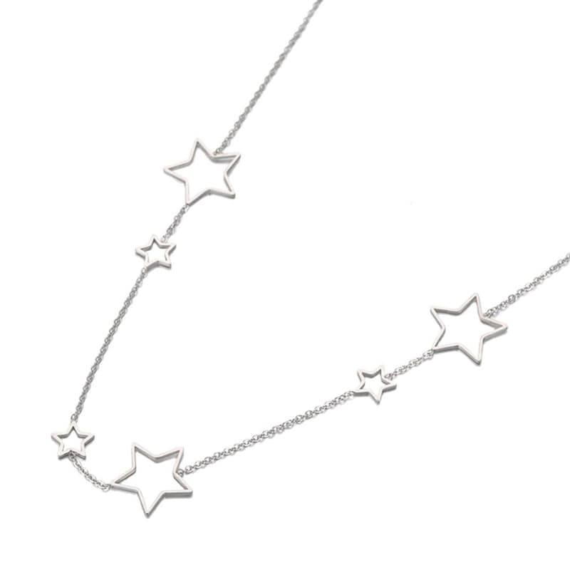 Collier avec des Étoiles Argent