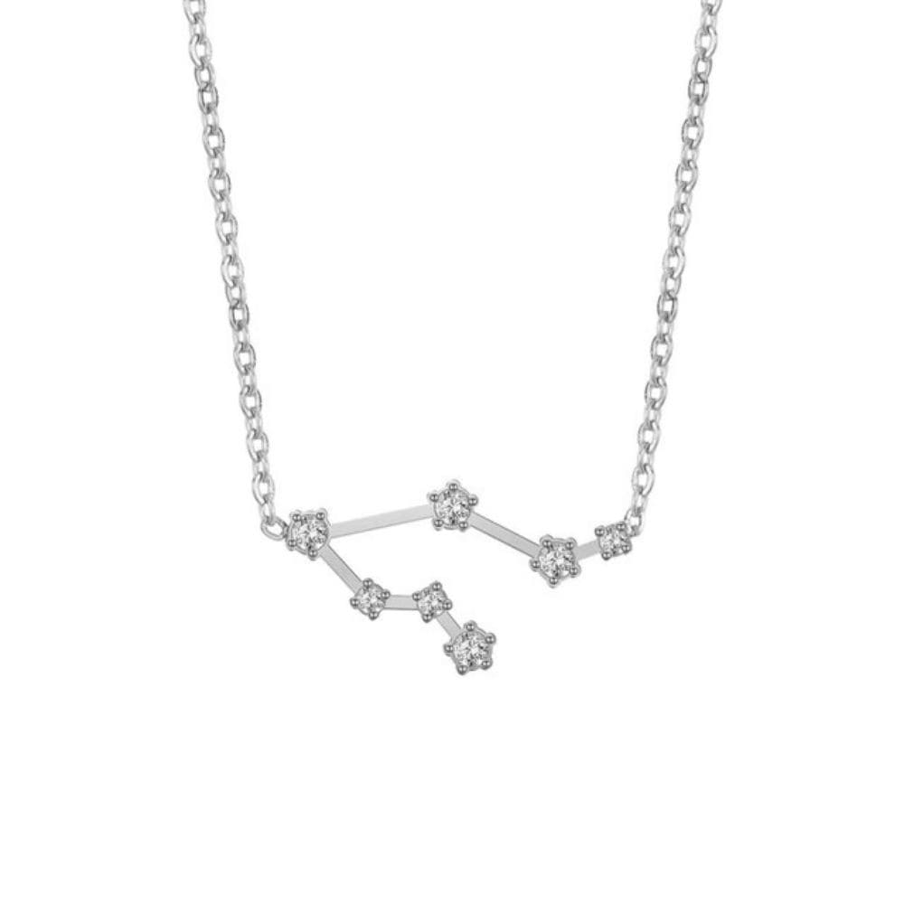 Collier Constellation Gémeaux-Argenté