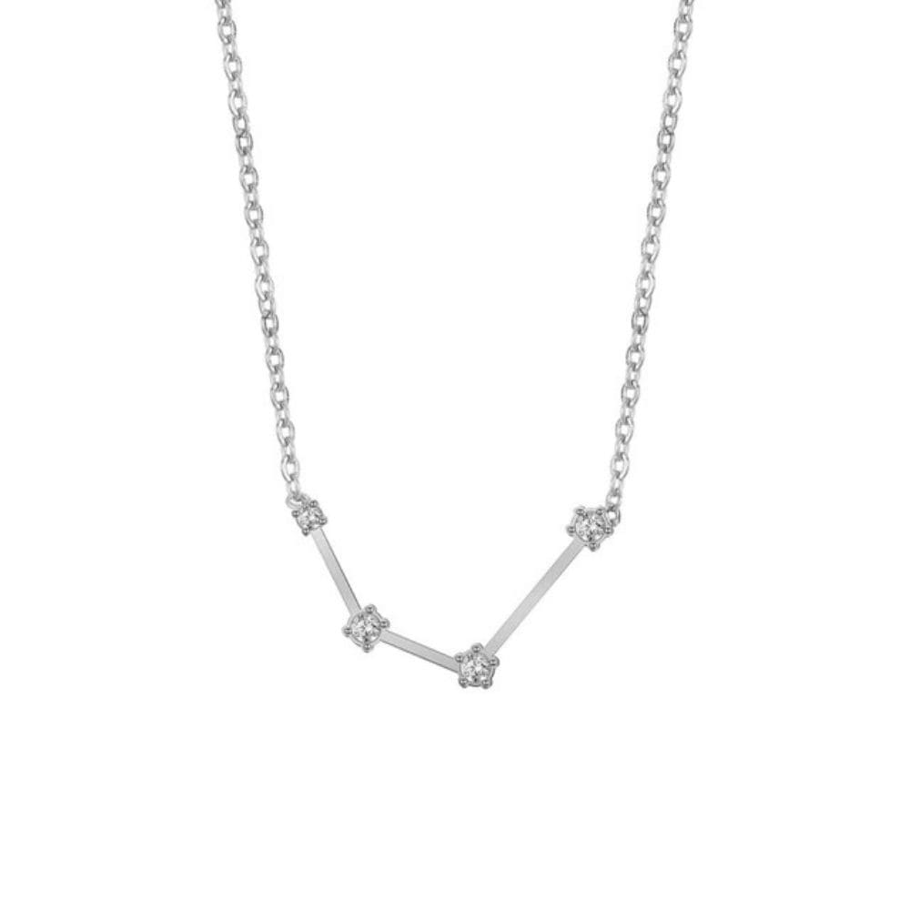 Collier Constellation Verseau-Argenté