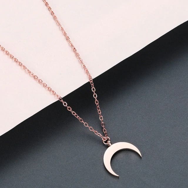 Collier Lune Inversée Or rose