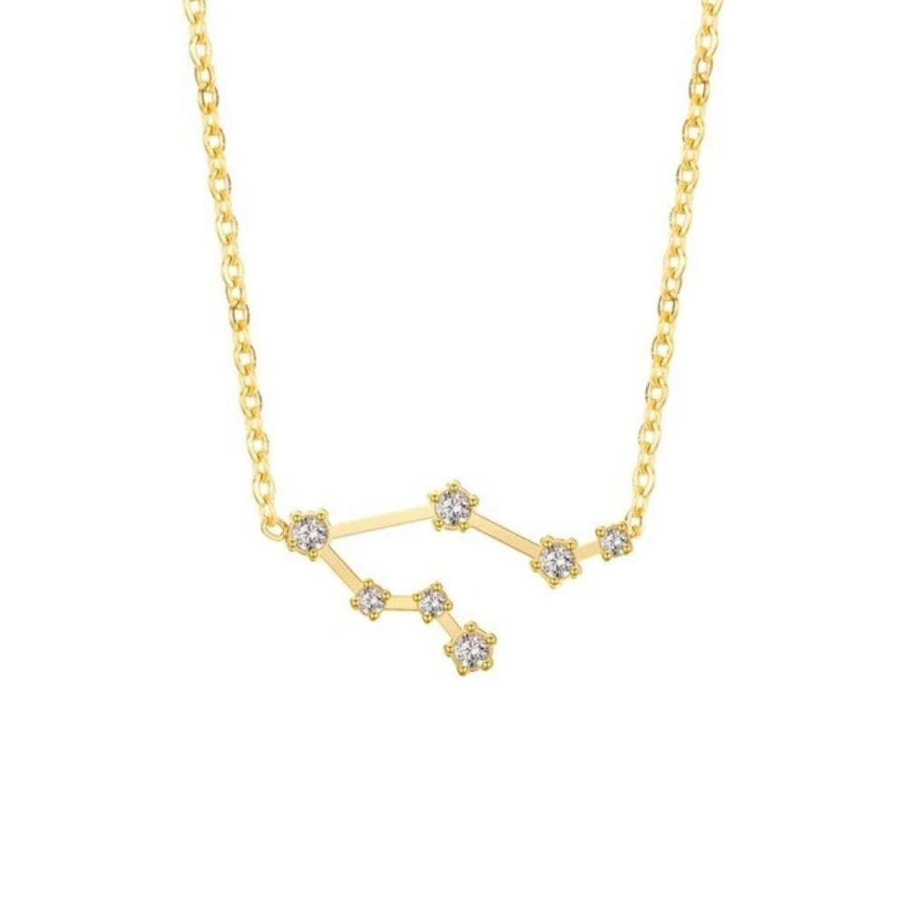 Collier Constellation Gémeaux-Doré