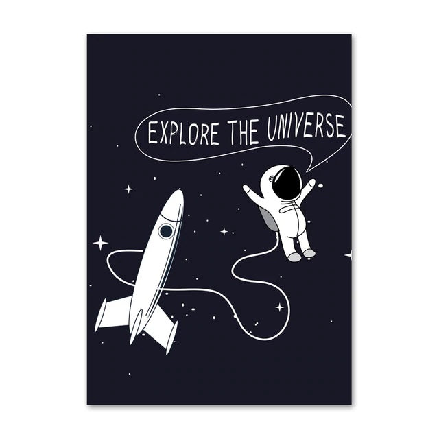 Poster Astronaute - Explore the Universe 60 x 100 cm