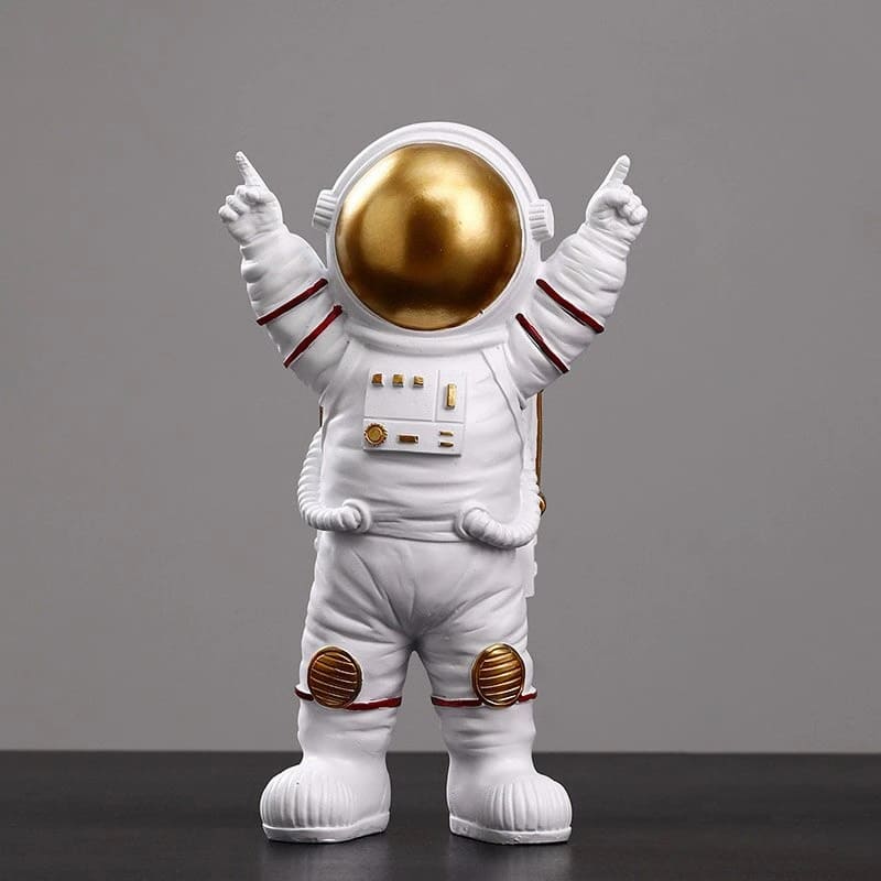 Figurine Astronaute Victorieux Doré