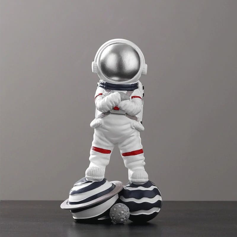 Figurine Astronaute Conquérant Argenté