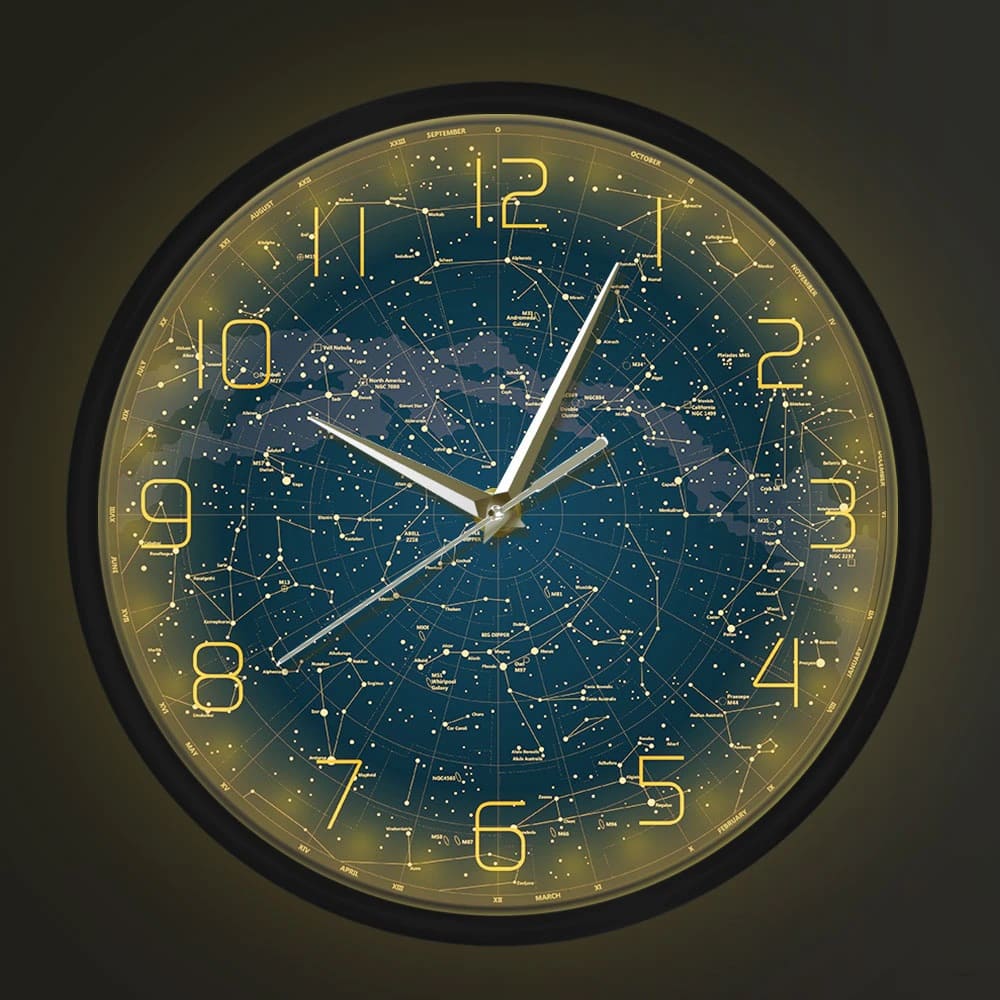 Horloge Carte des Constellations du Ciel