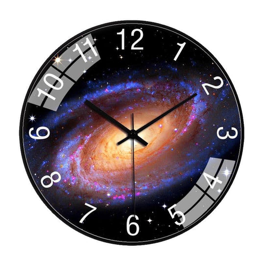 Horloge Galaxie Lointaine Noir