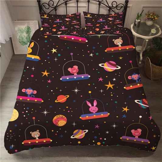 Housse de couette Enfant de l'Espace 200cm x 200cm