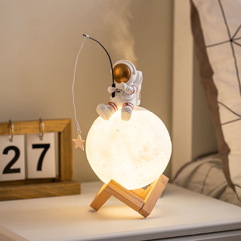 Humidificateur Lampe Lune Astronaute