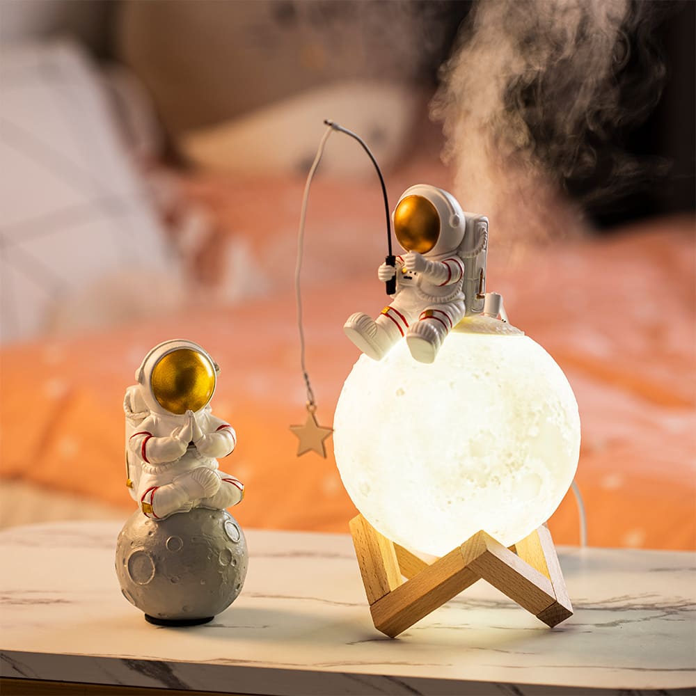 Humidificateur Lampe Lune Astronaute