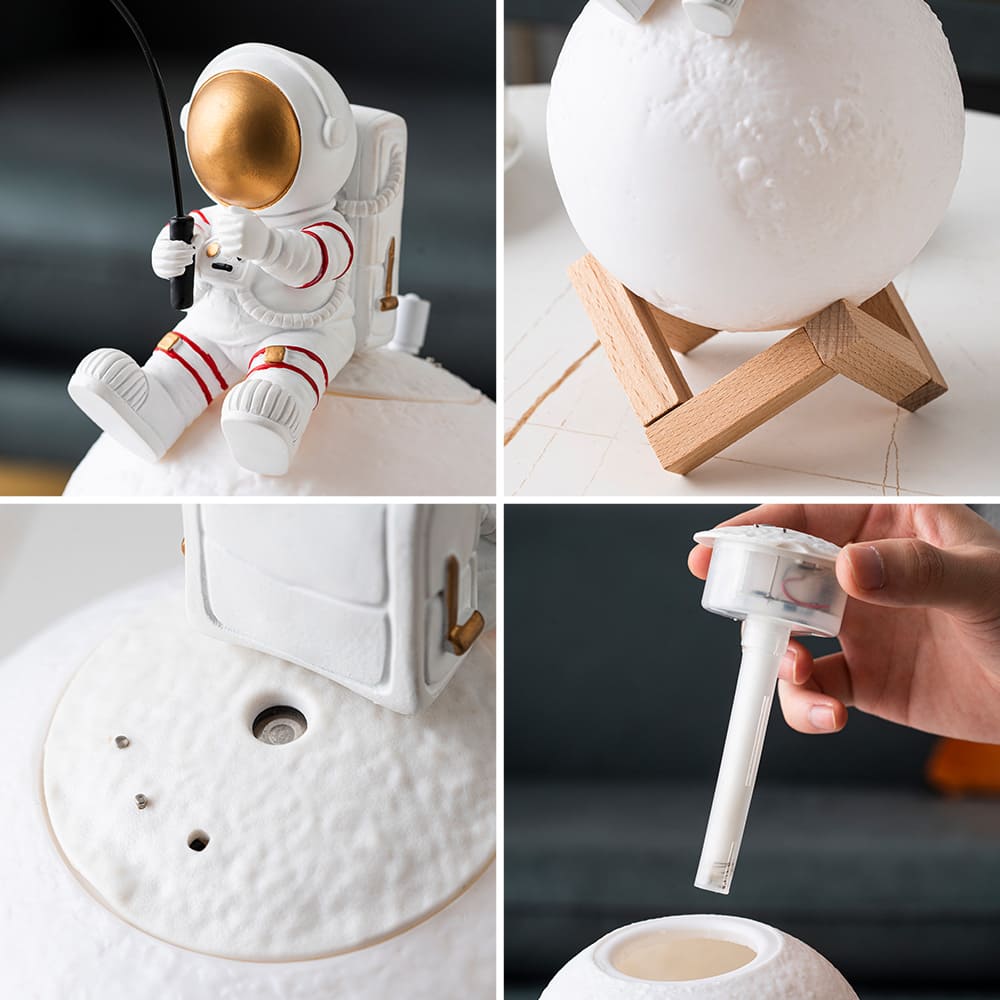 Humidificateur Lampe Lune Astronaute