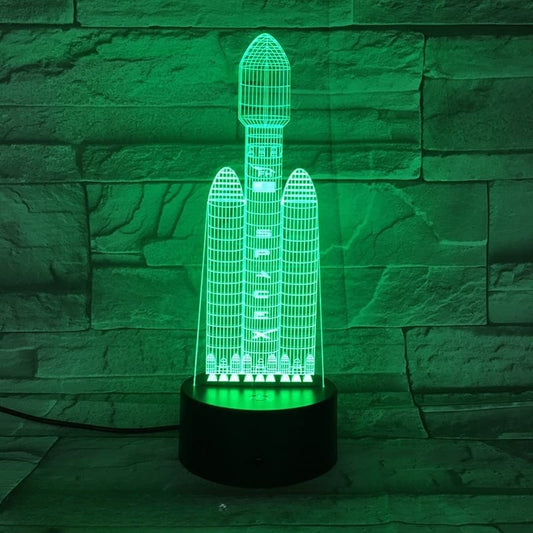 Lampe 3D Heavy Falcon SpaceX