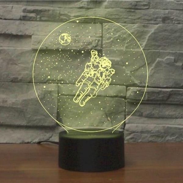 Lampe Astronaute dans l'Espace