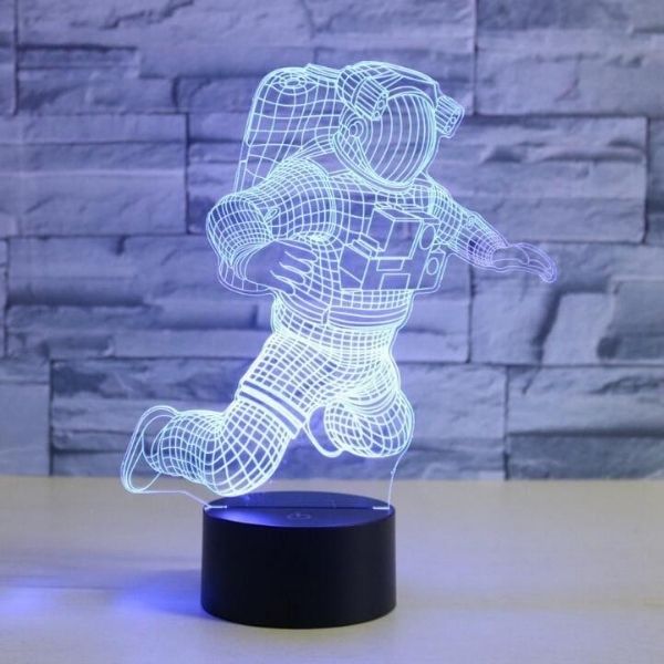 Lampe Astronaute Illusion 3D