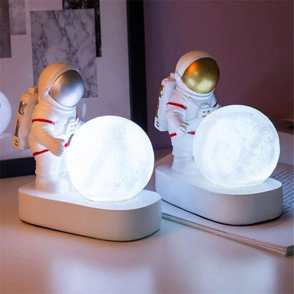 Lampe Figurine Cosmonaute Lune