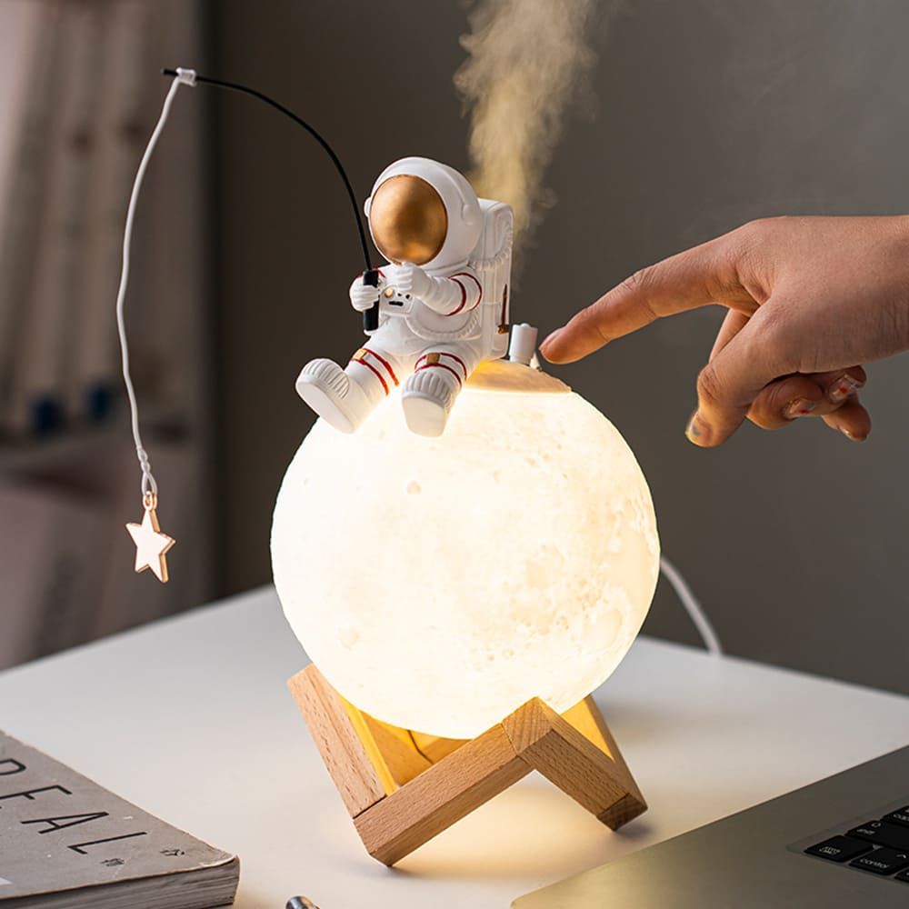 Humidificateur Lampe Lune Astronaute Default Title