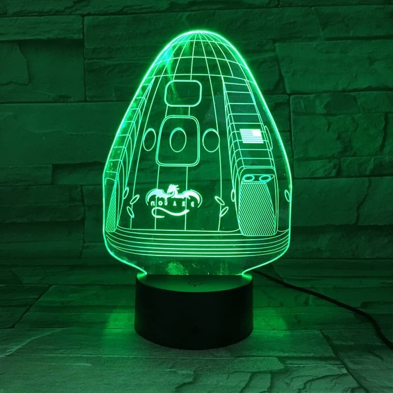 Lampe 3D SpaceX Dragon