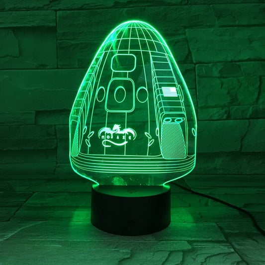 Lampe 3D SpaceX Dragon